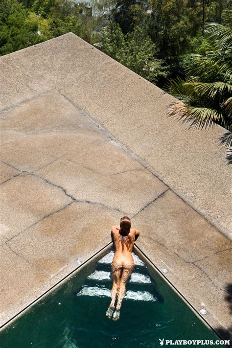 Gia Marie Pool Wet Naked Sunglasses Playboy