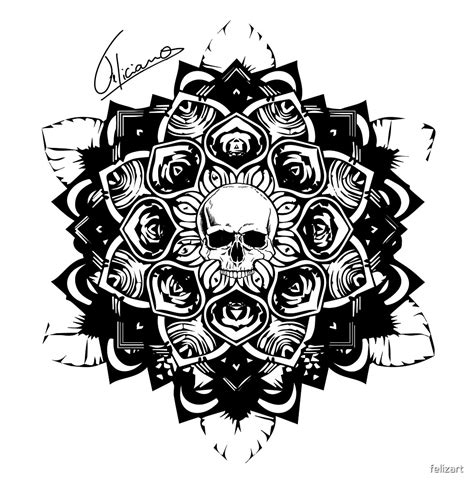 Mandala Skull By Felizart Redbubble