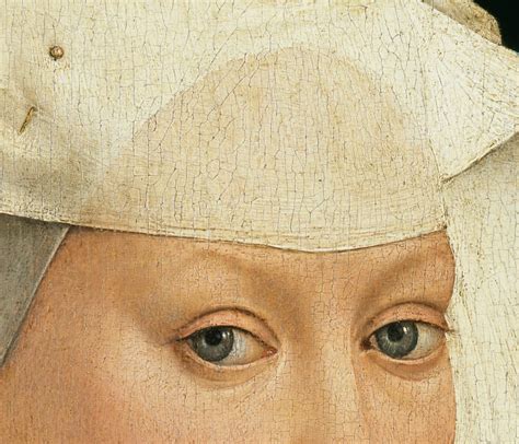 Rogier Van Der Weyden Portrait Of A Woman With A Winged Bonnet