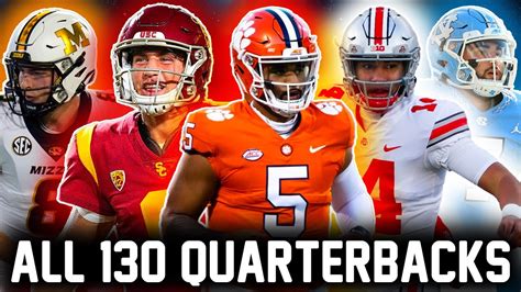 Meet Every Starting Qb In College Football For 2021 All 130 Qbs