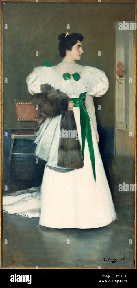 Ramón Casas Retrato De Elisa Casas 1895 óleo Sobre Lienzo 200 X
