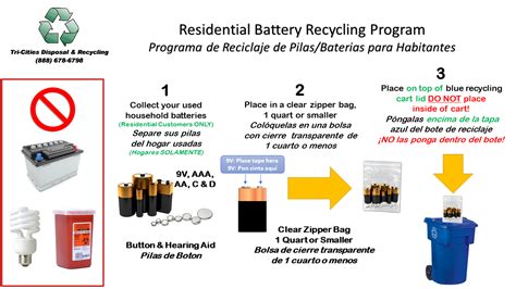 Battery Recycling Tri Cities Disposal Recycling Service