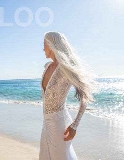 Yazemeenah Rossi International Model Portfolio In Gray Hair