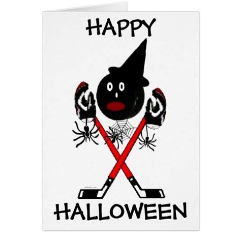 Happy Halloween Hockey Card In 2021 Hockey Halloween