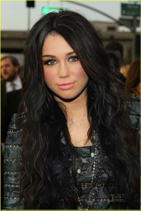 Miley Cyrus Black Hair Color And Mac Sweet William Blushcreme Marbear S Makeover