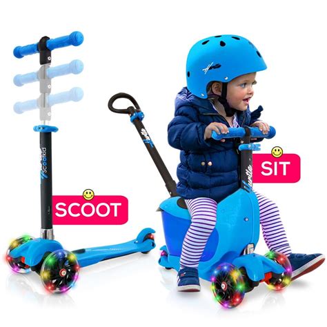 Hurtle Huks86b Scootkid 3 Wheel Kids Scooter Child And Toddler Toy