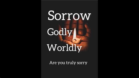 Sorrow Godly Vs Worldly Dr Aubrey Fulton Youtube