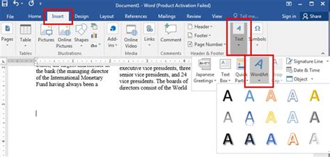 Split Columns And Inserting Word Art In Word Mechanicaleng Blog