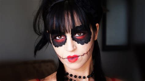 Maquillaje halloween muneco juegos macabros disfraces maquillaje. Maquillaje Sexy Halloween - Versión de Calavera de Azúcar - YouTube