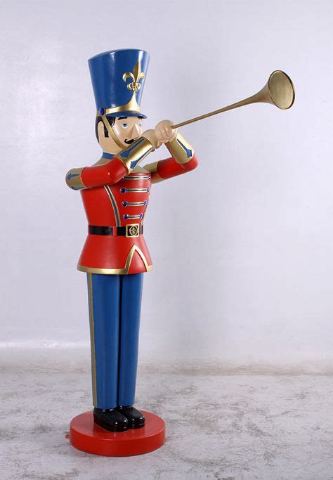 Toy Soldier Statue With Trumpet 6ft Christmas Soldiers Toy Soldiers