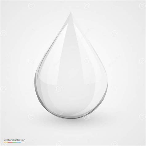 Water Drop On White Isolated Stock Vector Illustration Of Cool Color