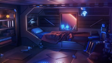 Artstation The Cosy Frontier Curtis Holt Futuristic Bedroom