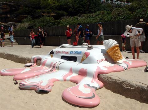 melted ice cream truck sculpture by the sea 2006 bondi be… flickr