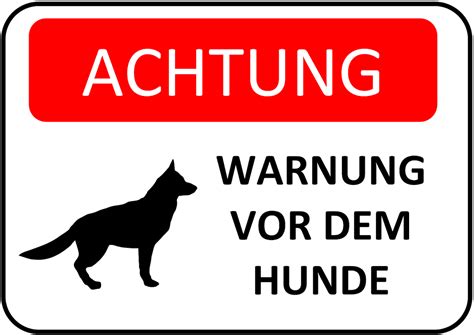 Natürlich kann man sie nicht so bei wind und wetter aufhängen. Warnung vor dem Hunde Schild - zum Ausdrucken (PDF & Word)