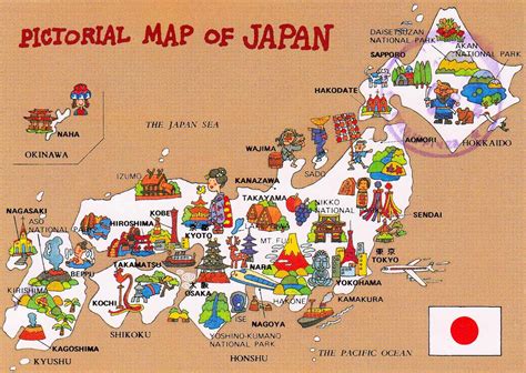 Japan Touristic Map For Travelers Travel Around The World Vacation