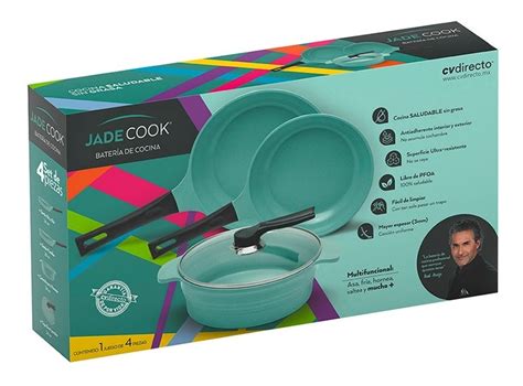Jade Cook Batería De Cocina Cocinar Sin Grasa Cv Directo 3599