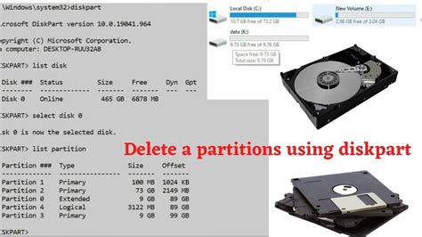 How To Delete Disk Partitions Using Diskpart In Command Prompt Youtube