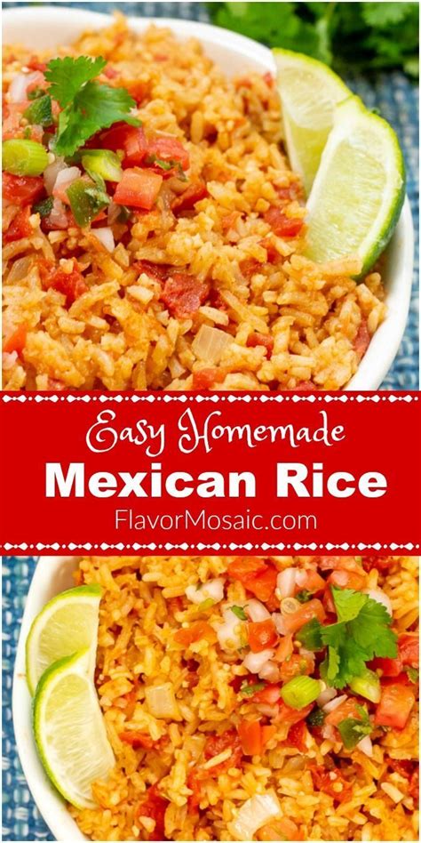 This Easy Homemade Mexican Rice Or Spanish Rice With Its Bold Mexican