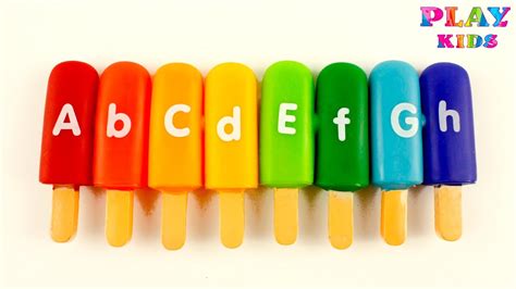 Popsicles Alphabet Learn Abcs With Play Doh Ice Cream Abc Alphabet