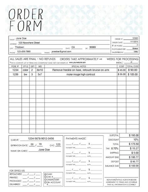 Printable Pampered Chef Order Form Printable Forms Free Online