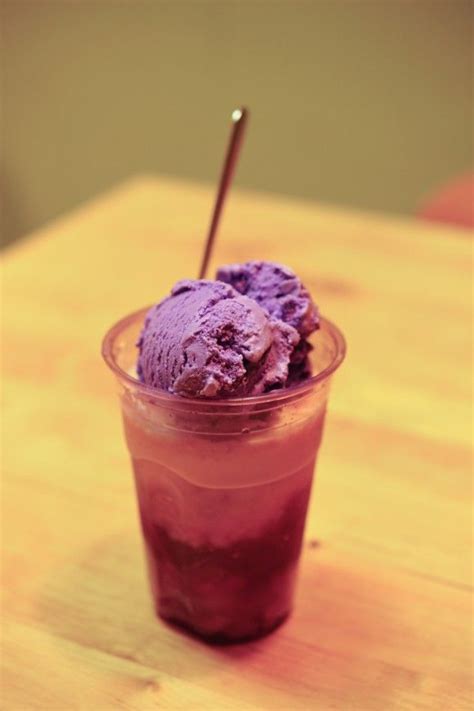 Ube Sweet Purple Yam Ice Cream On Halo Halo At Jnj Turo Turo Fruity