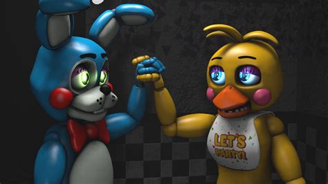 Sfmf Fnaf Toy Bonnie X Toy Chica By Gamer Bon On Deviantart