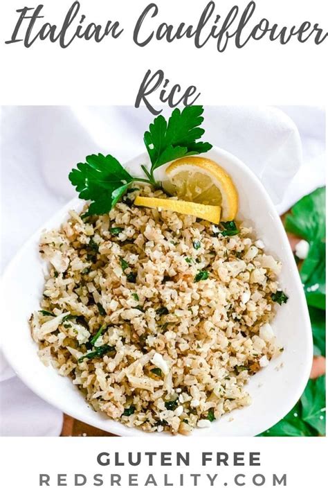 Italian Cauliflower Rice Perfect Gluten Free And Low Carb Side Dish