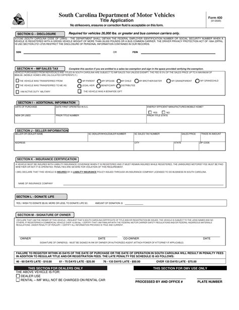 Form 400 Fill Out Sign Online And Download Fillable Pdf South