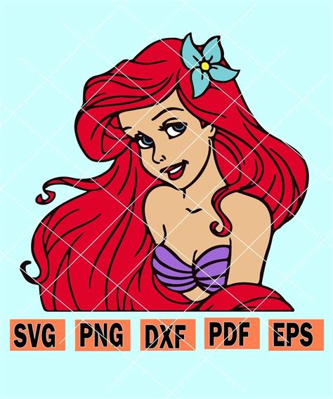 Ariel svg, Ariel clipart, Ariel Cut file, little mermaid svg, disney