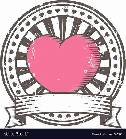 Stamp Valentines Heart Valentine Rubber Clipart Grunge
