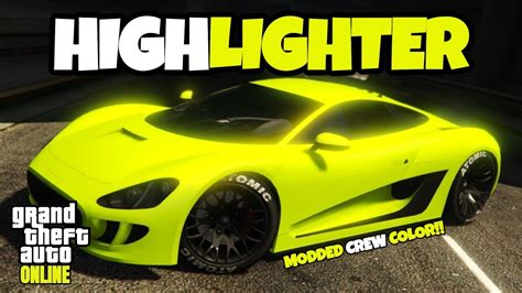 Highlighter Modded Crew Color Hex Code Gta Online Youtube