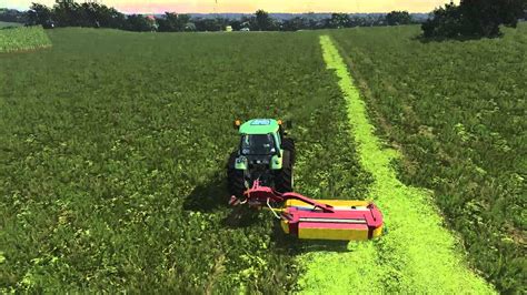 Farming Simulator 15 Grass Mowing Youtube