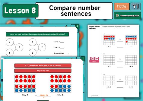 Year 1 Addition and Subtraction within 20 - Compare Number Sentences ...