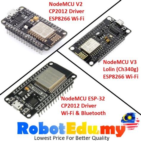 Nodemcu V2 Lolin V3 Esp32 Esp 32 Arduino Lua Iot Esp8266 Esp 12e