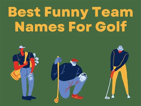 300 Funny Team Names For Golf Tee Off With A Smile