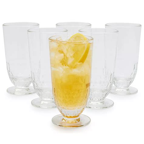 la rochère artois iced tea glasses set of 6 sur la table