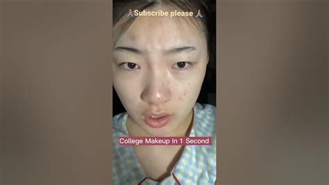 korean college in one minute 😊college makeup shorts koreanmakeup youtube