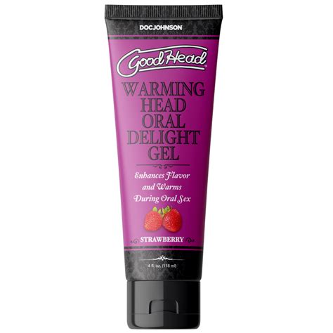 goodhead deep throat gel warming strawberry oral delight 4 oz oral sex ebay