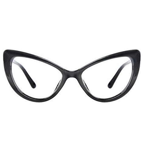 glasseslit women s super trendy fashion high pointed cat eye clear lens eyeglasses womens