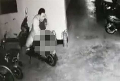 cctv footage man drops trousers and has sex with motorbike the standard entertainment