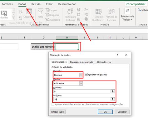 Como Fazer Validação de Dados no Excel Ninja do Excel