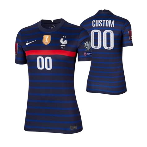 Choose Soccer Blue France Custom 2022 Qatar World Cup Jersey Gears From