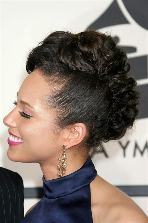 20 Best Ideas Alicia Keys Glamorous Mohawk Hairstyles