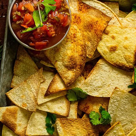 Healthy Homemade Tortillas Chips Oil Free Shane And Simple