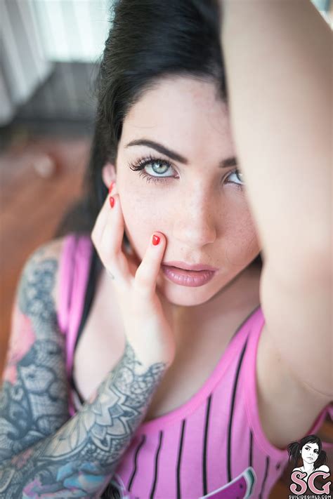 Suicide Girls Reed Suicide Brunette Women Face HD Phone Wallpaper