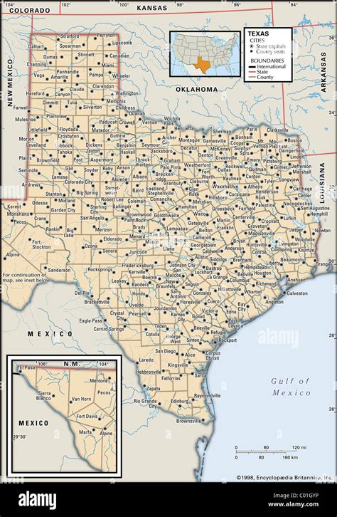 Political Map Of Texas Hi Res Stock Photography And Images Alamy