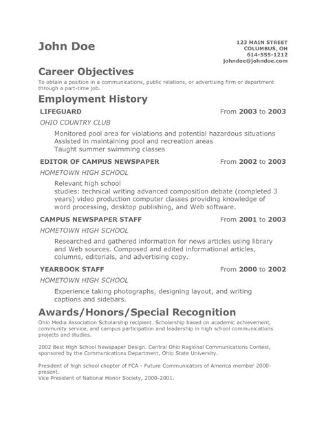 Browse our database of 1,500+ resume examples and samples written by real professionals who got hired by the world's top employers. Teenage Resume Template | task list templates