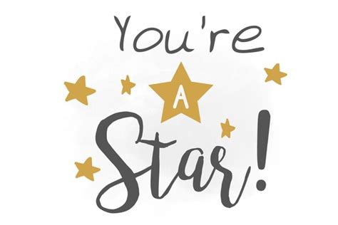 You Are A Star Svg Star Printable Art You Are A Star Vector Etsy