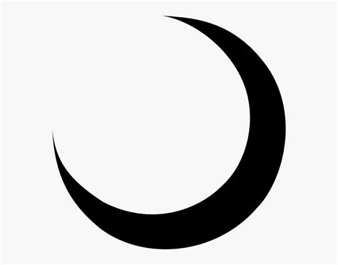 Clip And White Crescent Moon Vector Png Transparent Png