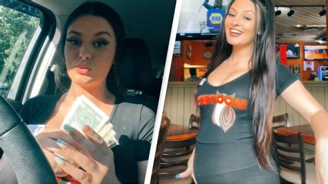 pregnant hooters server shows off how much she s been tipped flipboard